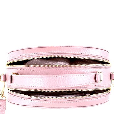 Woven Accent Round Boxy Cross Body MH-KLW2330