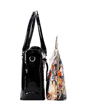 MICHELLE OBAMA 3 PCS TOTE + SATCHEL + WALLET SET