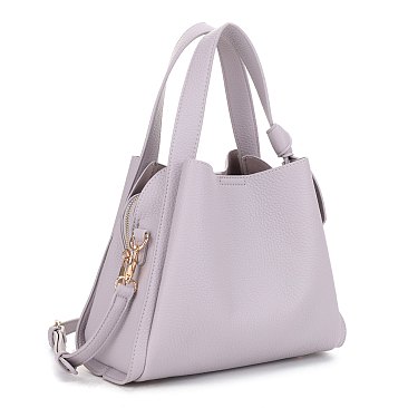 triple compartment lavander satchel