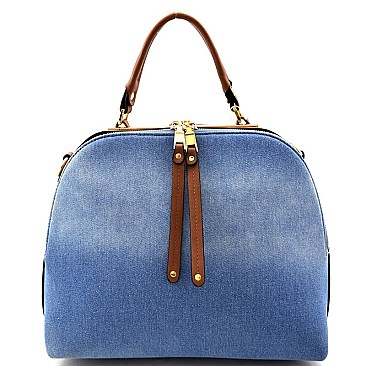 Denim Satchel