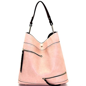 LD0621-LP Multi Pocket 2 in 1 Hobo