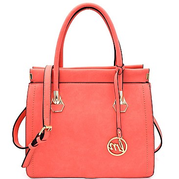 LD075-LP Hardware Accent 2 Way Satchel