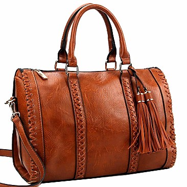 Bohemian Tassel Boston Satchel Wallet SET  MH-LF1671W