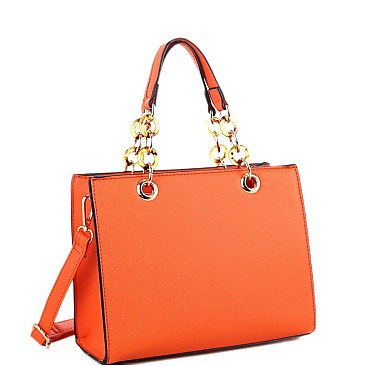 Classy Link Chain 2Way Medium Satchel