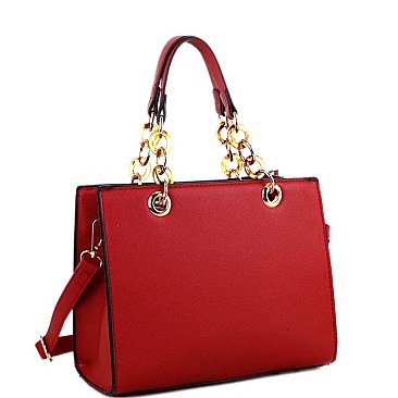 Classy Link Chain 2Way Medium Satchel