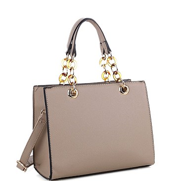 Classy Link Chain 2Way Medium Satchel