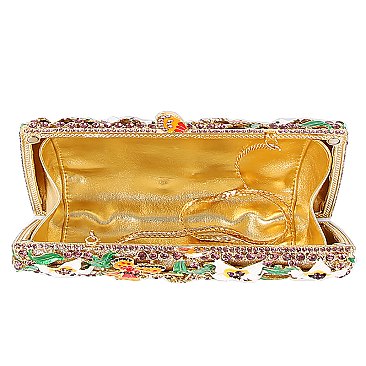 Stunning Butterfly Flower Evening Bag