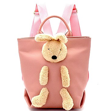 LHU045-LP Unique Bunny Doll Novelty Backpack