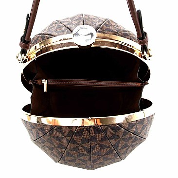 Monogram Ball-Shaped Satchel Wallet SET  MH-LHU079
