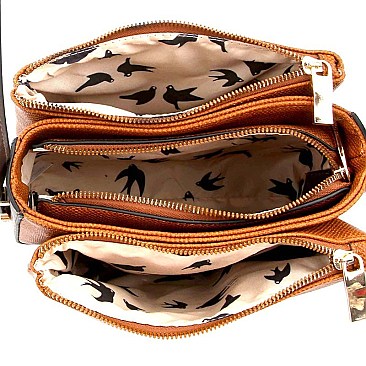 Extendable Strap 3-Compartment Cross Body Shoulder Bag  MH-LHU198