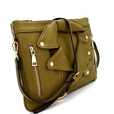 LI005-LP Moto Jacket Design Unique Clutch Shoulder Bag