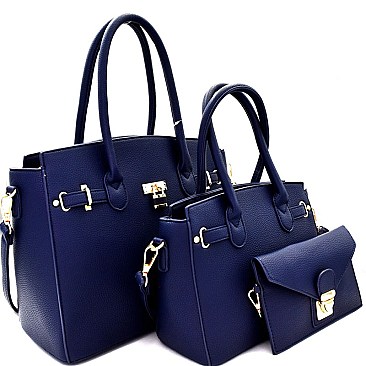 Padlock Accent 3 in 1 Satchel Value SET LMT1831