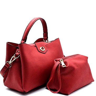 LOL018 -LP Turn-Lock Accent 2 in 1 Medium Satchel