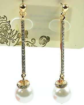 Pearl Drop STONED Earrings