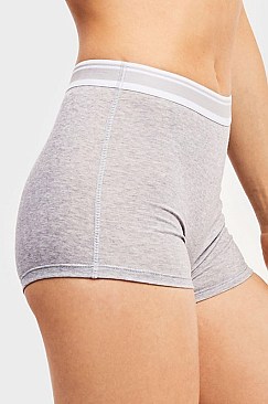 PACK OF 12 PIECES SPORTY COTTON BOYSHORT PANTY MULP1432CB1