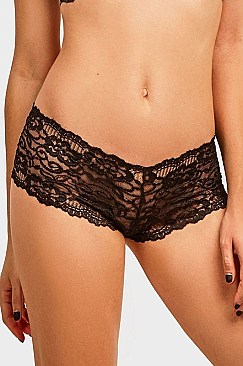 PACK OF 12 PIECES LUSH LACE HIPSTER PANTY MULP7989LH1