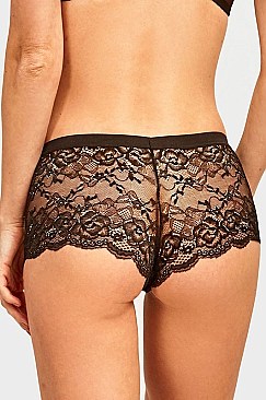 PACK OF 12 PIECES SEXY LACE HIPSTER PANTY MULP9018LH1