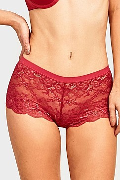 PACK OF 12 PIECES SEXY LACE HIPSTER PANTY MULP9018LH1