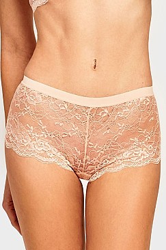PACK OF 12 PIECES SEXY LACE HIPSTER PANTY MULP9018LH1