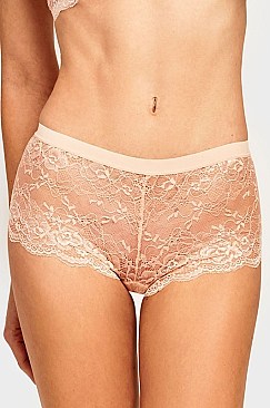 PACK OF 12 PIECES SEXY LACE HIPSTER PANTY MULP9018LH1