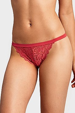 PACK OF 12 PIECES SEXY LADIES LACE THONG MULP9021LT