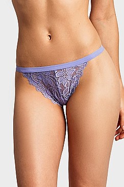 PACK OF 12 PIECES SEXY LADIES LACE THONG MULP9021LT