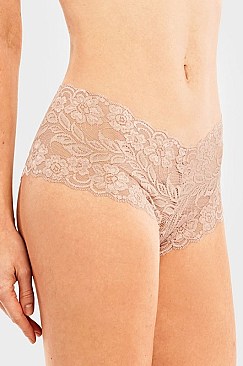 PACK OF 12 PIECES SULTRY FLORAL LACE HIPSTER PANTY MULP9086LH1