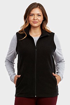 PACK OF 3 PIECES LADIES POLAR FLEECE VEST PLUS SIZE MULPF100XE