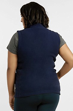 PACK OF 3 PIECES LADIES POLAR FLEECE VEST PLUS SIZE MULPF100XE