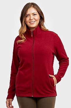 PACK OF 3 PIECES LADIES POLAR FLEECE JACKET PLUS SIZE MULPF200XE