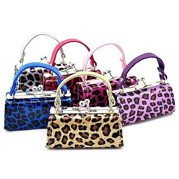 PACK OF (12 PCS) Coin Purse / Lipstick Case LEOPARD PRINT RZ-LQ06