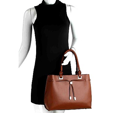 Trendy String Accent 2-Way Satchel Wallet SET MH-LQ1161