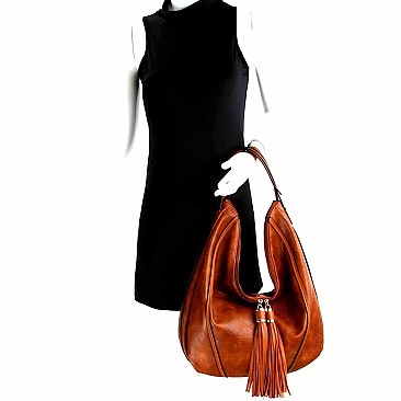 Tassel Accent Single Strap Hobo Wallet SET MH-LQF0011W