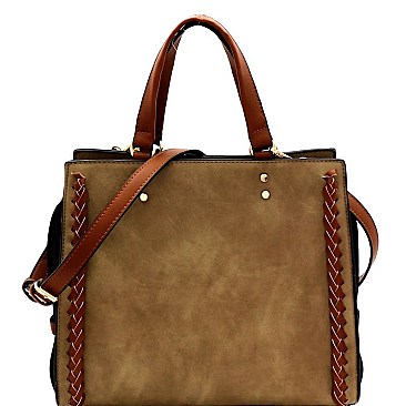 POSH TWO TONE SATCHEL