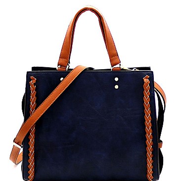 POSH TWO TONE SATCHEL