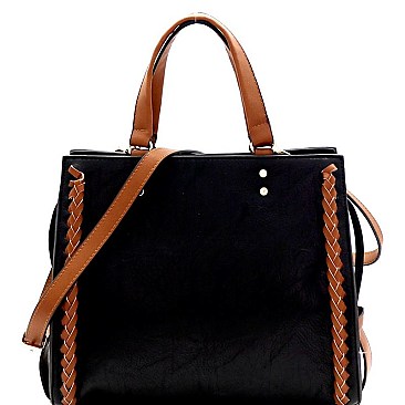 POSH TWO TONE SATCHEL