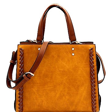POSH TWO TONE SATCHEL