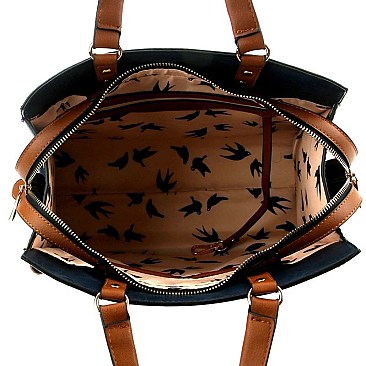 POSH TWO TONE SATCHEL