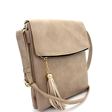 Tassel Accent Compartment Messenger Cross Body MH-LS2274