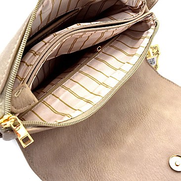 Tassel Accent Compartment Messenger Cross Body MH-LS2274