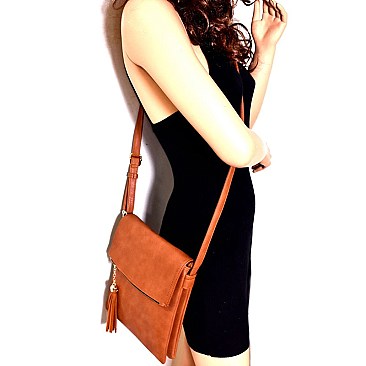 Tassel Accent Compartment Messenger Cross Body MH-LS2274