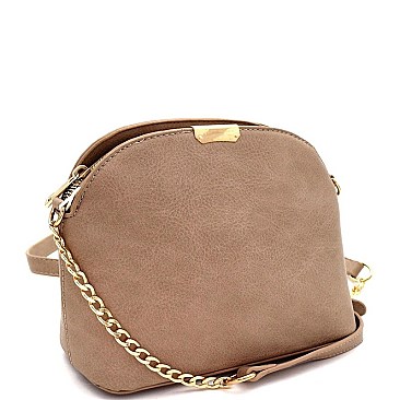 MULTI COMPARTMENT DOME CROSS BODY