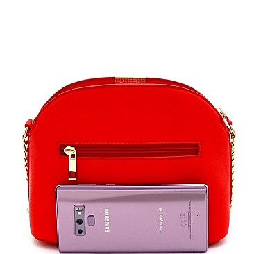 MULTI COMPARTMENT DOME CROSS BODY