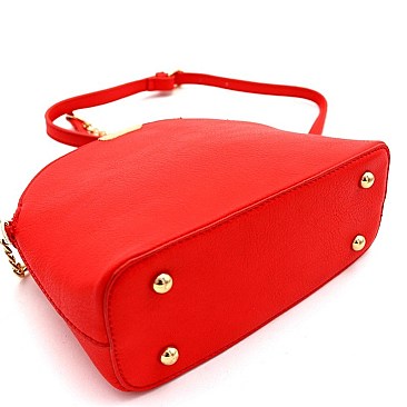 MULTI COMPARTMENT DOME CROSS BODY