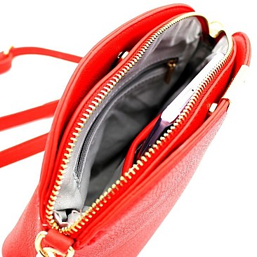 MULTI COMPARTMENT DOME CROSS BODY