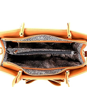 Bow Accent Structured 2-Way Satchel MH-LS3094