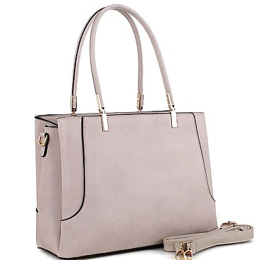 Multi Zipper Compartment Tote MH-LS3175