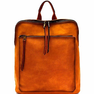 Perforated Pocket Convertible Backpack Shoulder Bag MH-LSD014
