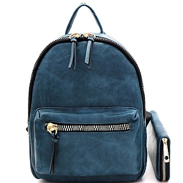 STYLISH FRONT POCKET BACKPACK SET