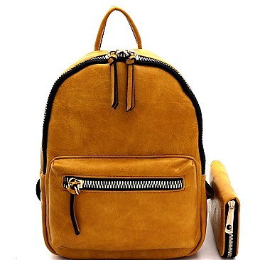 STYLISH FRONT POCKET BACKPACK SET